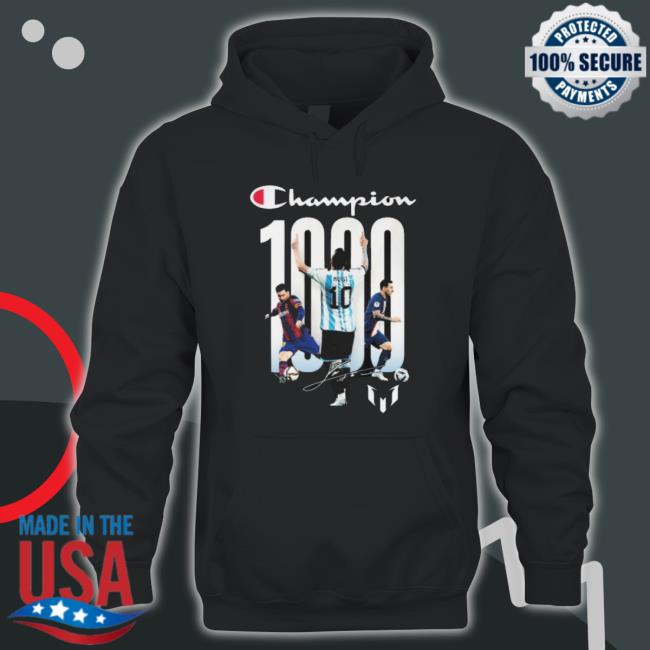 Champion Lionel Messi 1000 Crewneck Sweatshirt Champion Lionel Messi 1000 Classic Shirt