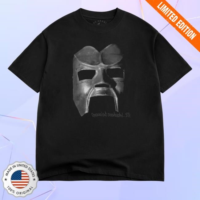 Rhymesayers Merch Shop Official Mf Doom Doomsday 25 Mask Tee Shirt