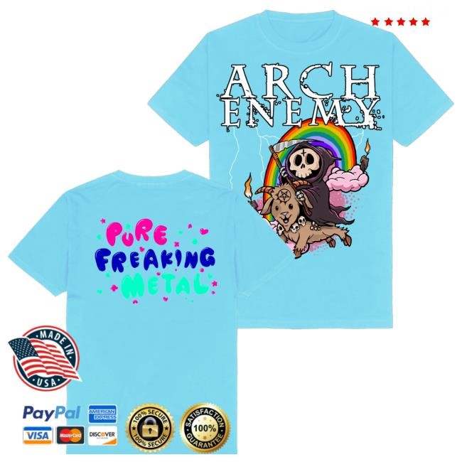 Archenemy Merch Store Rainbow Reaper Tee Shirt