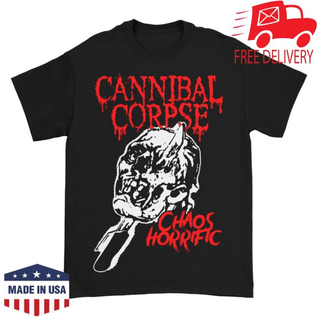 Official Cannibal Corpse Merch Store Ice Pick Skull T Shirt Black CannibalCorpse