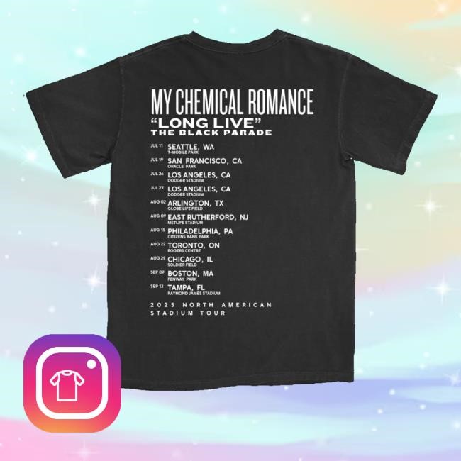 My Chemical Romance Merch Shop Store The Dictator Tour T Shirts
