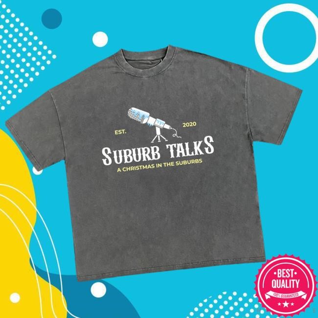 Suburb Talks Merch Store St Microphone Grey Tee