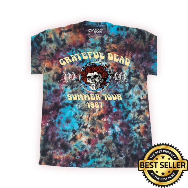 Official Liquidblue Grateful Dead Bertha Summer Tour 87 Shirt