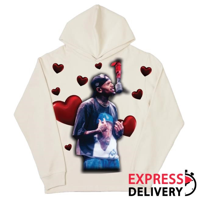 Official Shopchrisbrown Merch Heartfelt Cream Long Sleeve Shirt