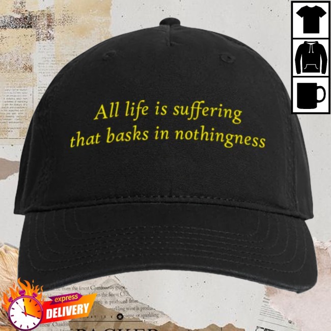 Official Blood Incantation Merch Life Is Suffering Dad Classic Cap Black