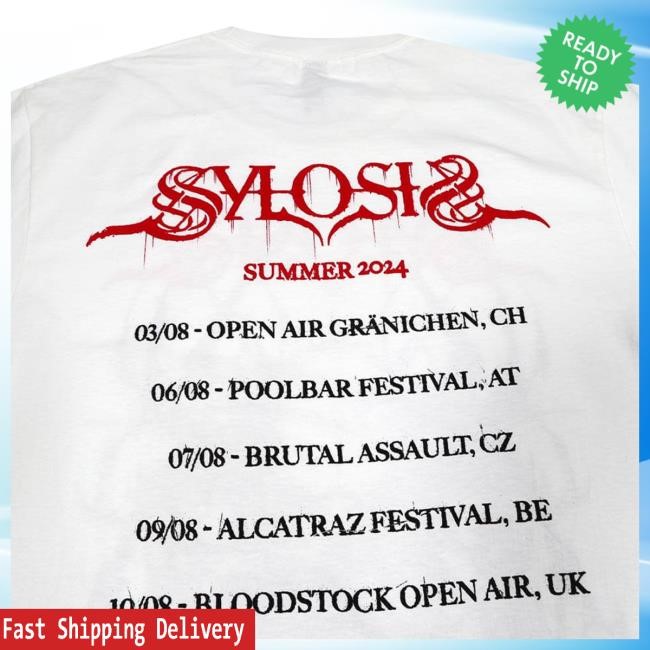 Sylosis Band Merch 2024 Summer Tour Tank Top