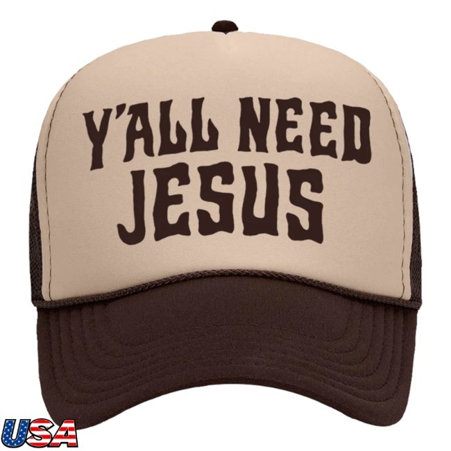 Hardy Merch Store Y'all Need Jesus Foam Twill Cap