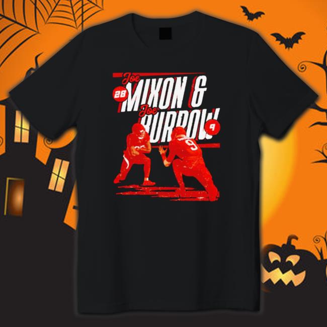 Official Joe Mixon And Joe Burrow No 28 And No 9 Shirts Official Joe Mixon And Joe Burrow No 28 And No 9 T-Shirt