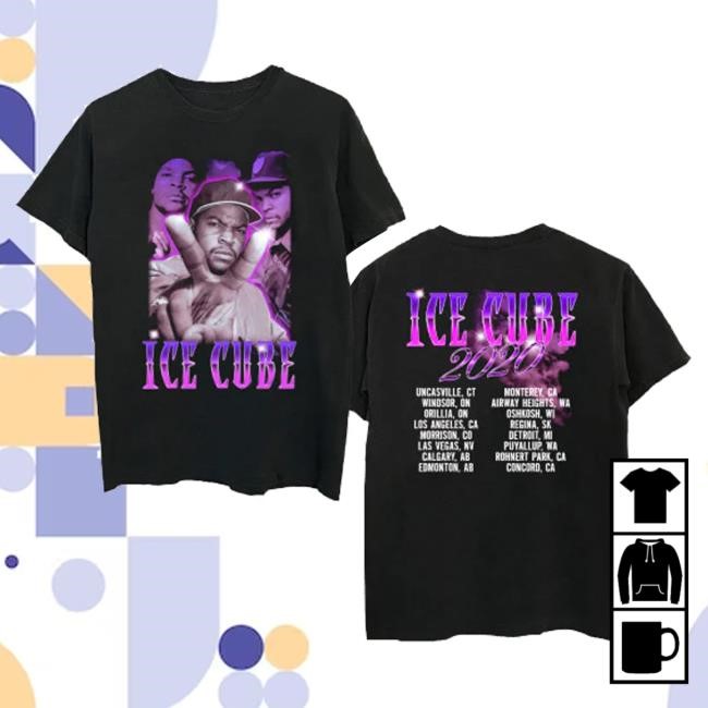 Ice Cube Merch Purple Peace Dateback Tour Shirts