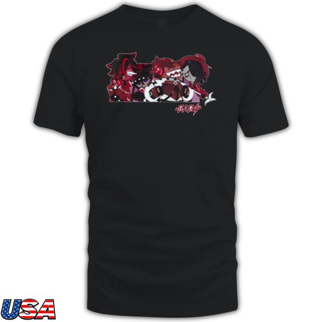 Official Cookie Run Collection Bad4 Acid Wash Tee Shirt
