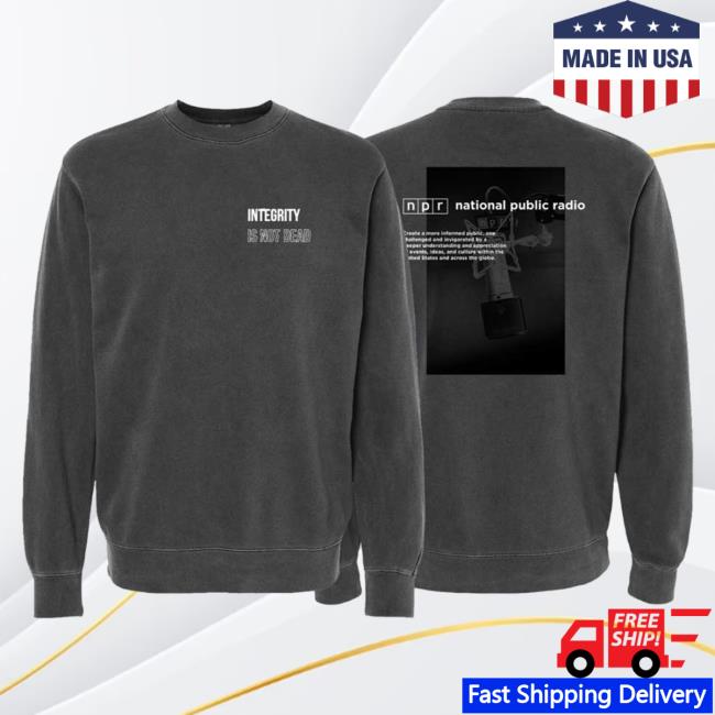 Official Npr Merch Store Shop Npr Integrity Black Pullover Hoodie Shopnpr Apparel Clothing