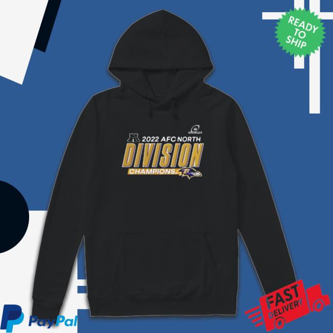 Baltimore Ravens 2022 Afc North Division Champions Tee Shirt Baltimore Ravens 2022 Afc North Division Champions Long Sleeve Shirt