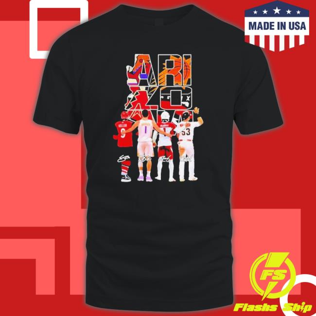 Official Arizona Basketball Team With Signatures T-shirt