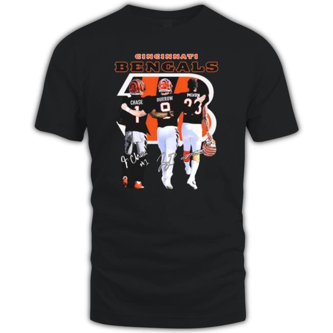 Cincinnati Bengals Chase Burrow Mixon Signature shirt