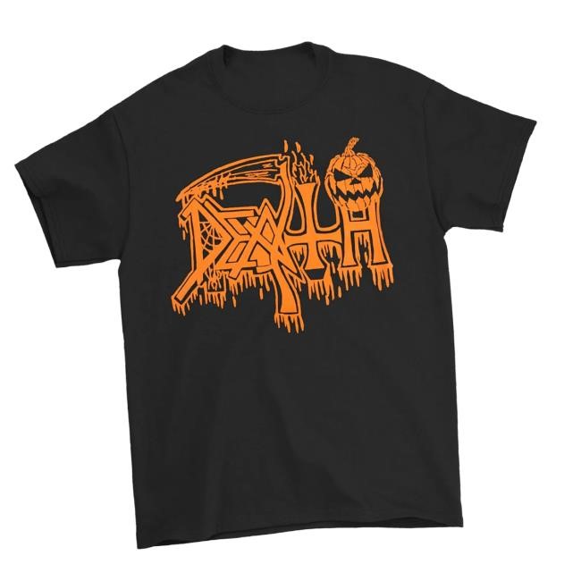 Official Rockabilia Merch Death Halloween Classic Logo Shirt