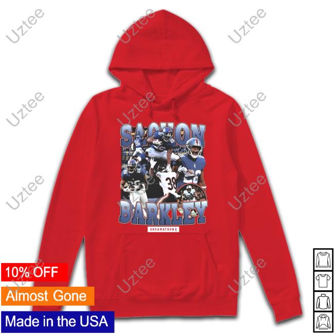 Sterling Shepard Wearing Saquon Barkley Dreamathon T Shirt