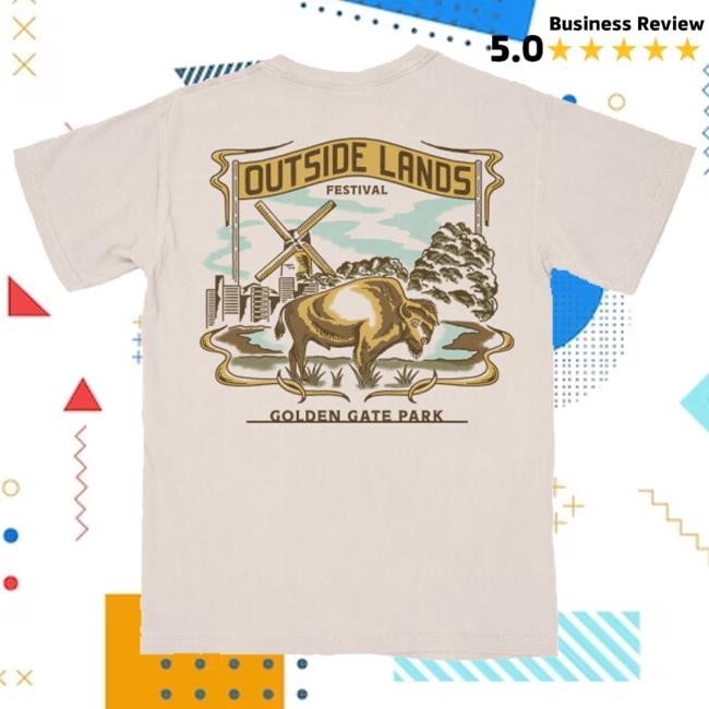 Outside Lands Merch Bison Landscape Funny Shirt