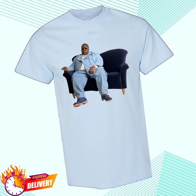 Official Biggie Merch Store Couch Photo Hooded Sweatshirt