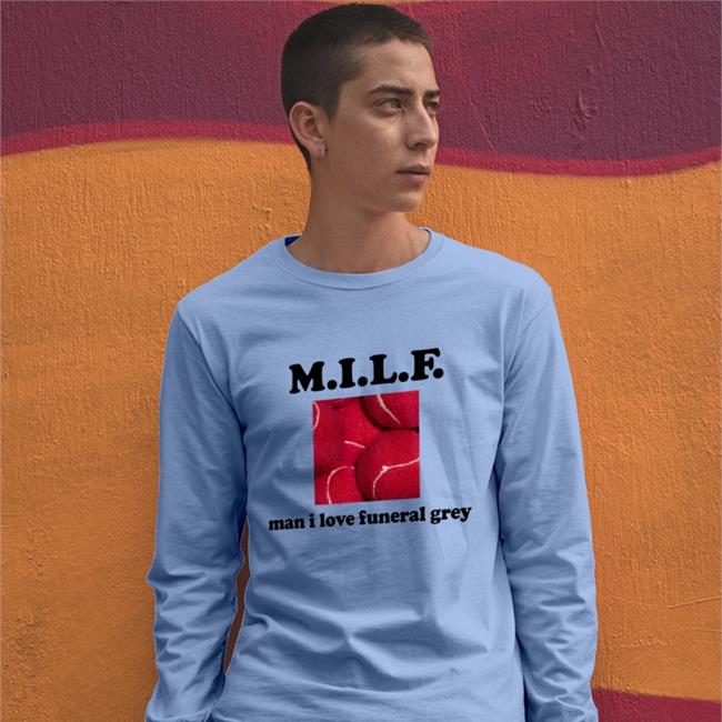 Dreamxboys Milf Man I Love Funeral Grey Sweatshirt
