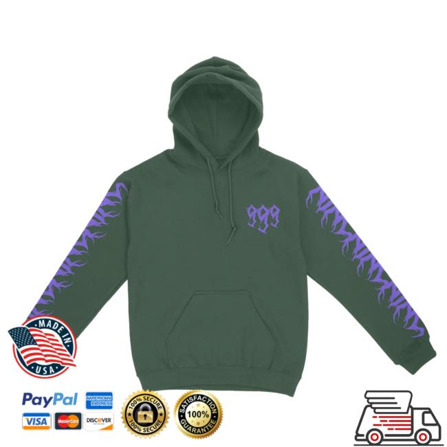 Official 999 Club Juice Wrld Merch Store Already Dead Sweater Dark Green 999Club Clothing JuiceWrld