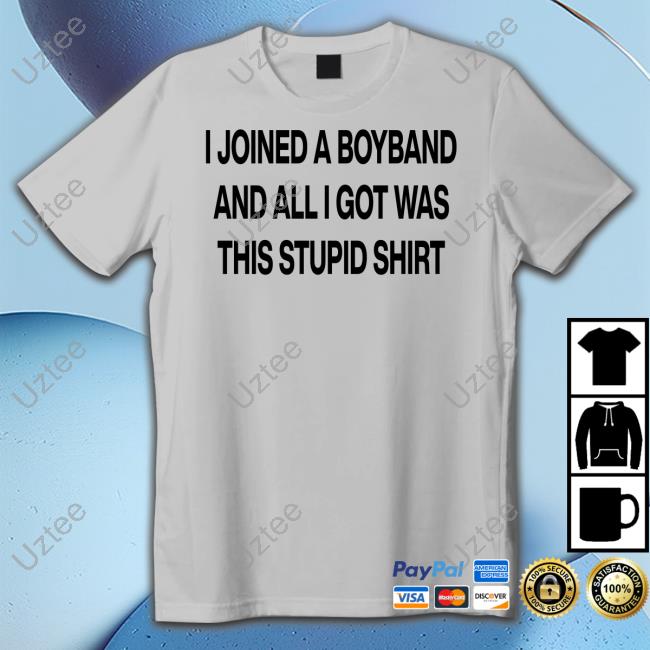 I Joined A Boyband And All I Got Was This Stupid Shirt Tee Shirts