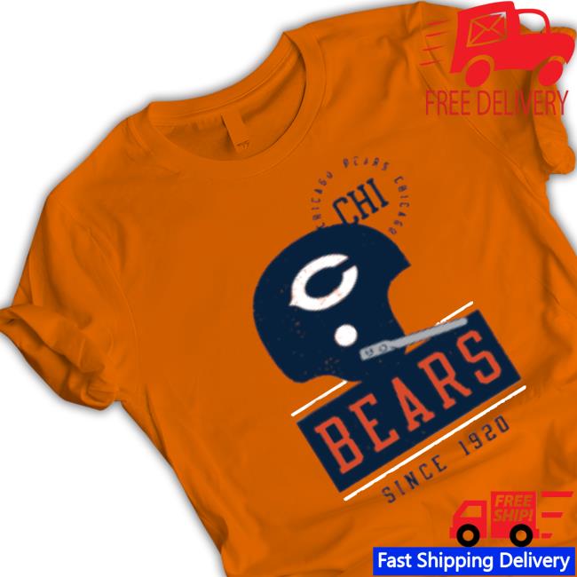Chicago Bears Club Rewind Playback Helmet Women's Tee Shirt