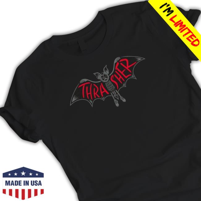 Official Thrasher Bat Hoodie