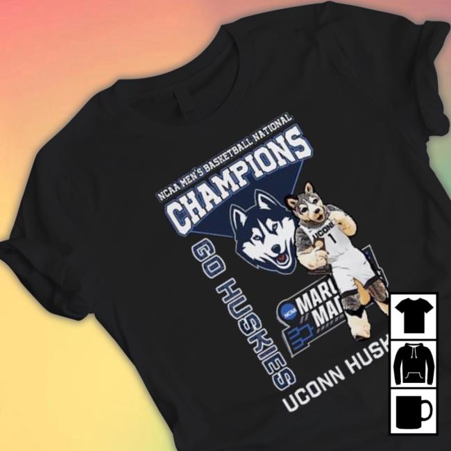 Mascot Uconn Huskies March Madness Ncaa Men’S Basketball National Go Huskies Shirt