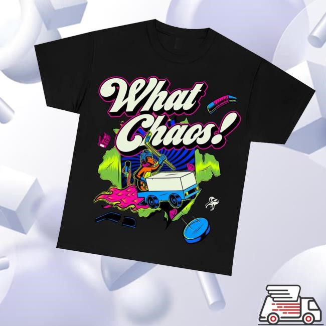 Justdishin Merch Store Shop Dishin What Chaos Black Logo T-Shirt, Hoodie, Tank Top, Sweater And Long Sleeve T-Shirt