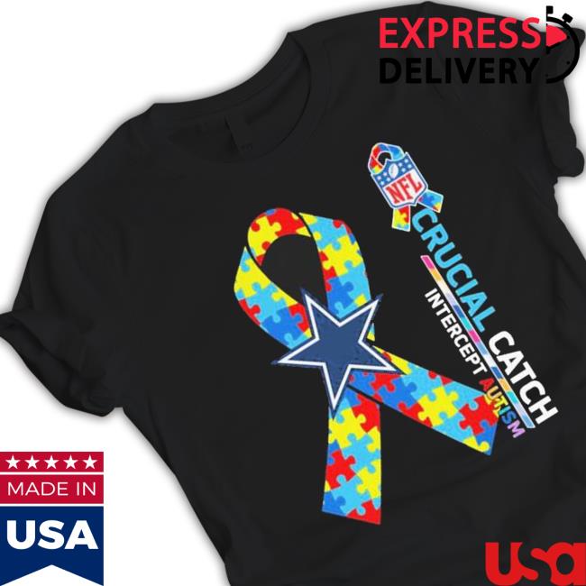 Dallas Cowboys Crucial Catch Intercept Autism Long Sleeve Shirt