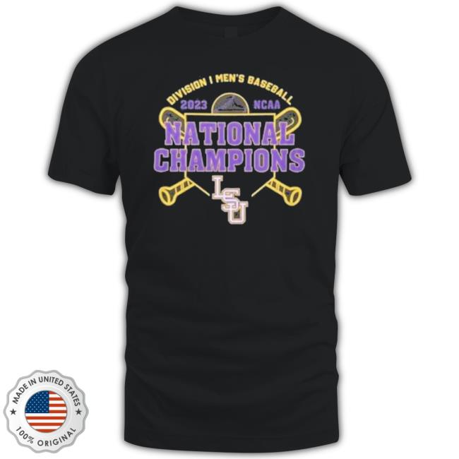 Official Trending Lsu Tigers Logo Division Men’S Baseball 2023 Ncaa National Champions Shirt
