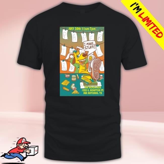 The Rock Box 1223 E. Houston St San Antonio, Tx July 2023 Poster New Shirt