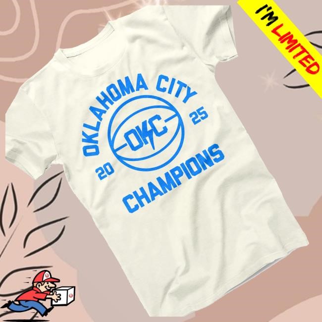 Official Okc Basketball Champions Basketball Bolt Tee