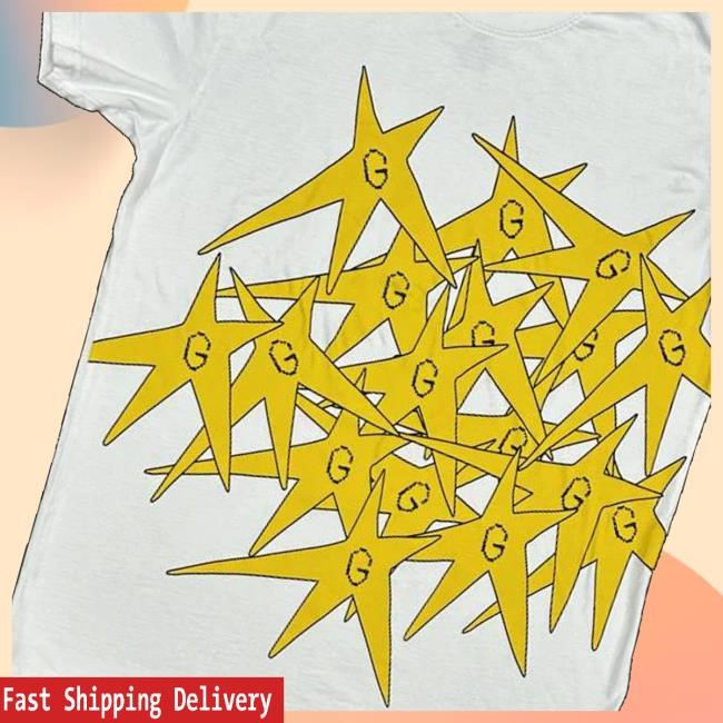 Gracie Abrams Merch Store G Yellow Star Splatter White Sweatshirt