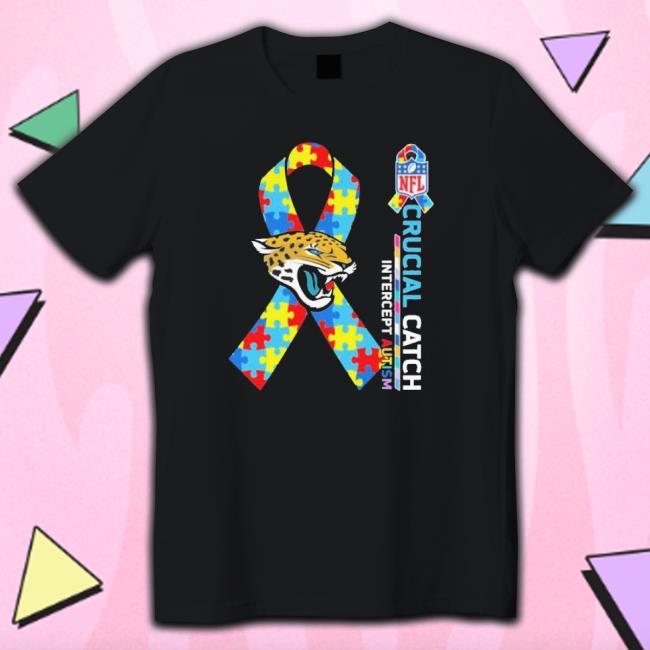 Jacksonville Jaguars Crucial Catch Intercept Autism Shirt