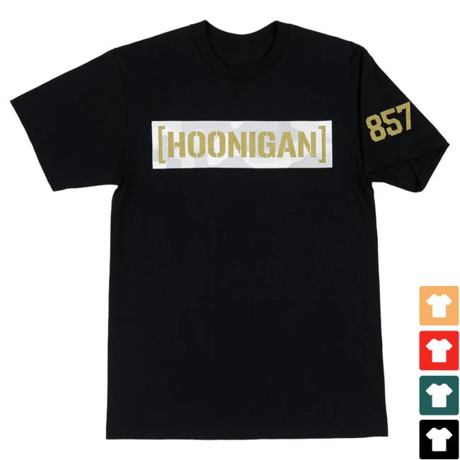 Official Hoonigan Merch Store Shop Lia Block Snow Camo Censor Bar Short Sleeve New Shirt Black Hoonigan Apparel Clothing
