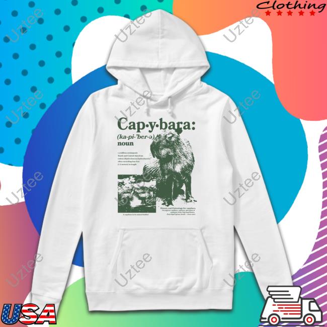 Capybaraman Shop Capybara Noun Defined Sweatshirt