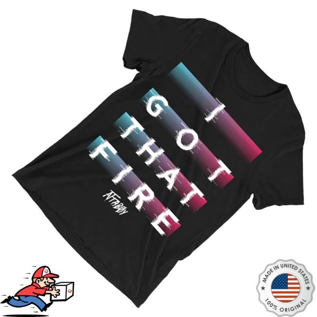 Attaboy Merch Fire Crewneck Sweatshirt Black