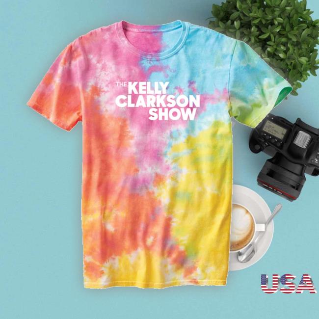 The Kelly Clarkson Show Multi-Color Slushie Crinkle Tie Dye Shirt