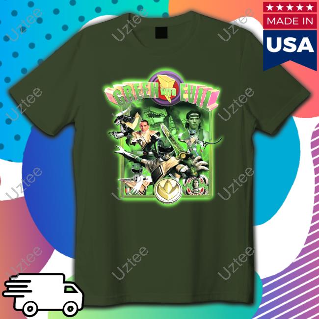Tycun Green With Evil Mighty Morphin Power Rangers Tee Shirt