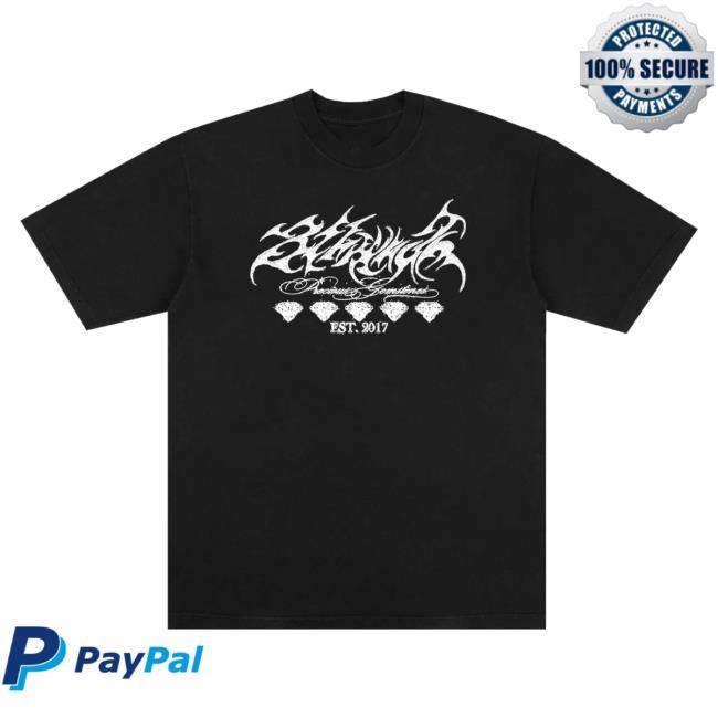 8Thwndr Merch Store Shop Gemstones Long Sleeve T Shirt Black