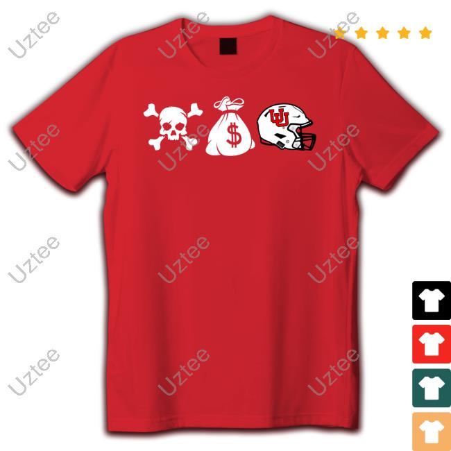 Dahlelama Skull Money Helmet Death Taxes Utah Football Tee Shirt