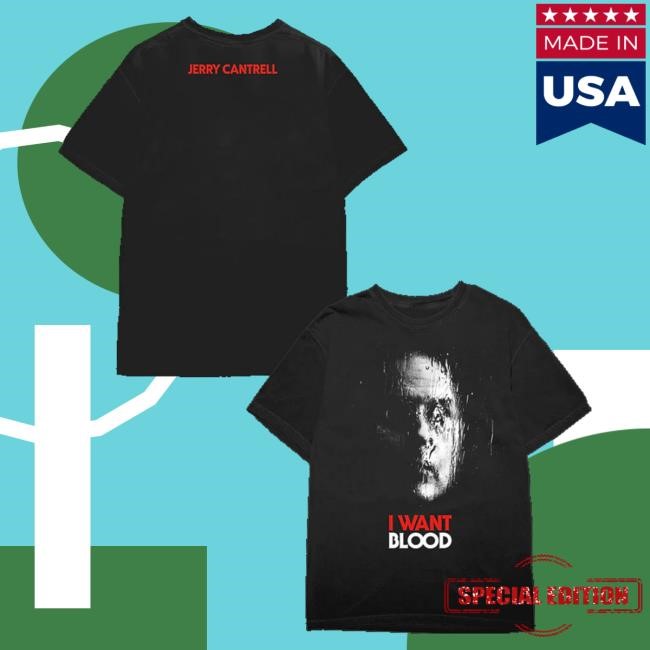 Jerry Cantrell Merch Store I Want Blood Album Crewneck Sweatshirt