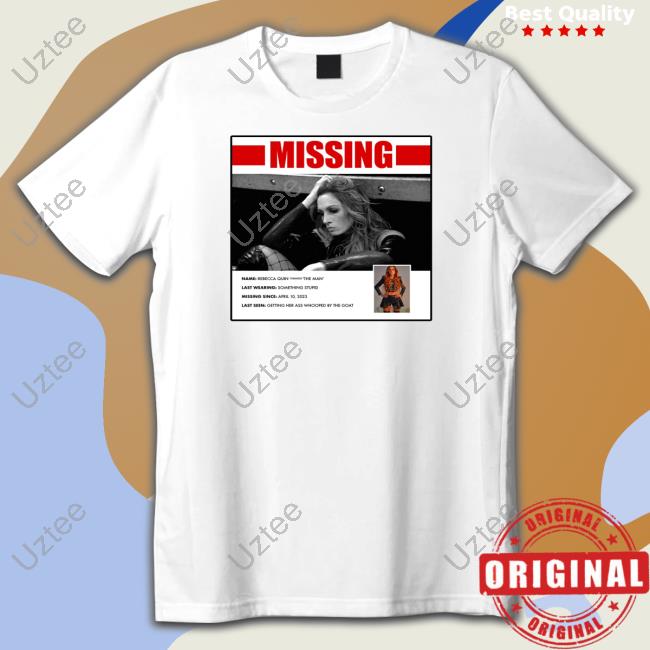 Wwe Missing Persons Poster For Becky Lynch T Shirts