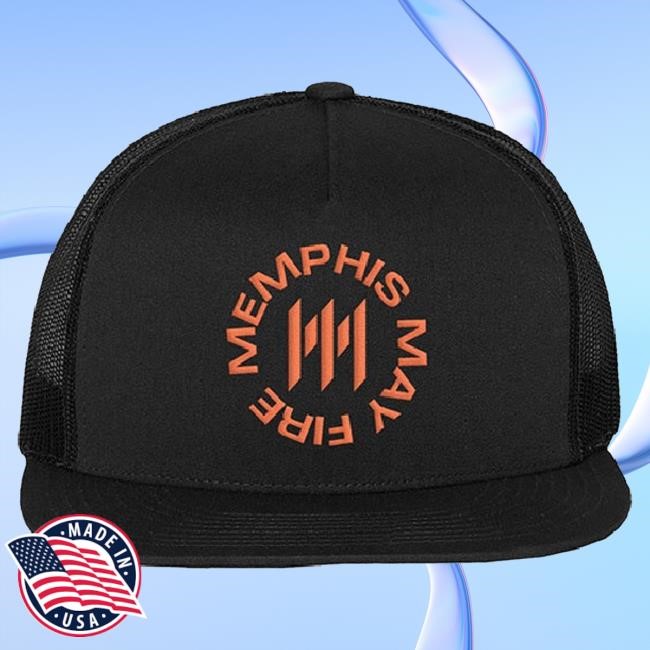Merchnow Merch Store Memphis May Fire Circle Emblem Black Snapback new hat