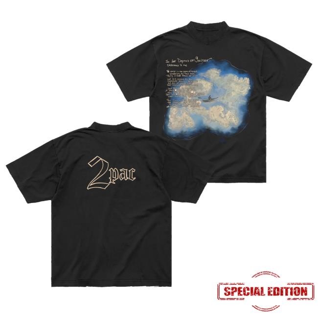 2Pac Merch Depths Of Solitude Black Shirt