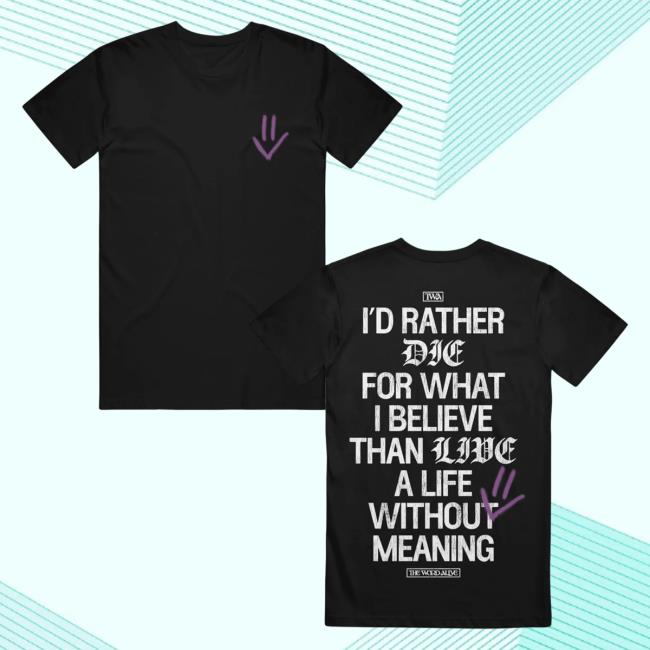 Official Merch Now The Word Alive Lyric Black Popover Shirt MerchNow