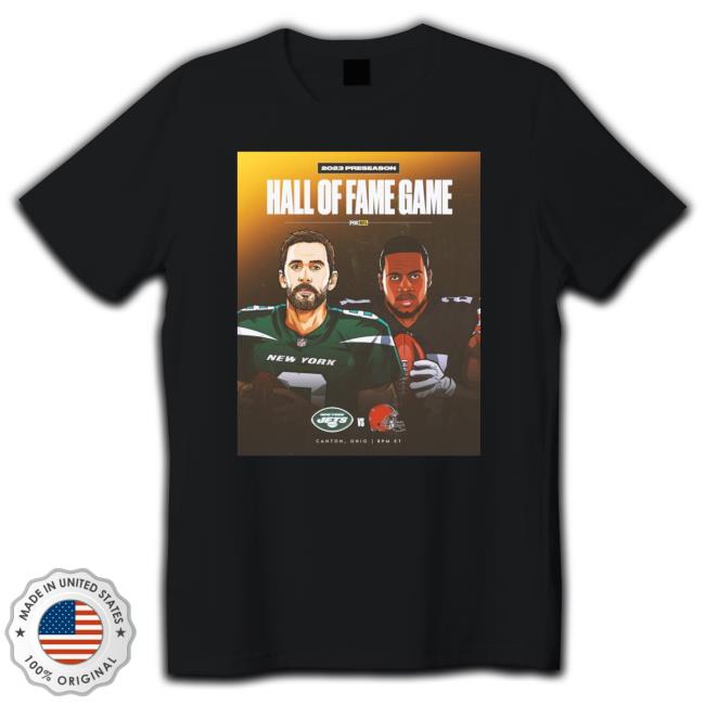 Awesome Nick Chubb Vs Aaron Rodgers Hall Of Fame Game 2023 Tee Shirt