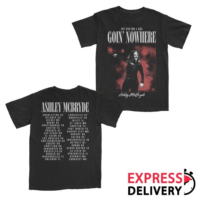 Official Ashley Mcbryde Merch Going Nowhere Photo Tour Crewneck Sweatshirt