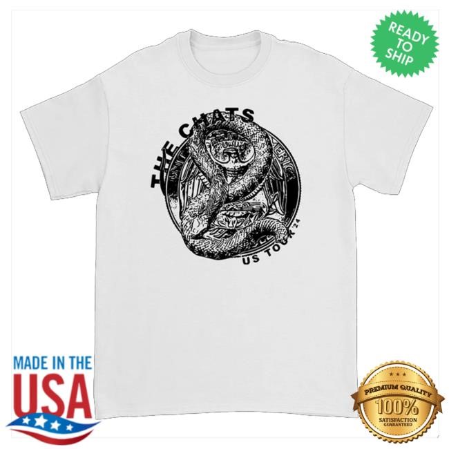 Official The Chats Merch Snake 2024 Us Tour T-Shirt (White) Shirts